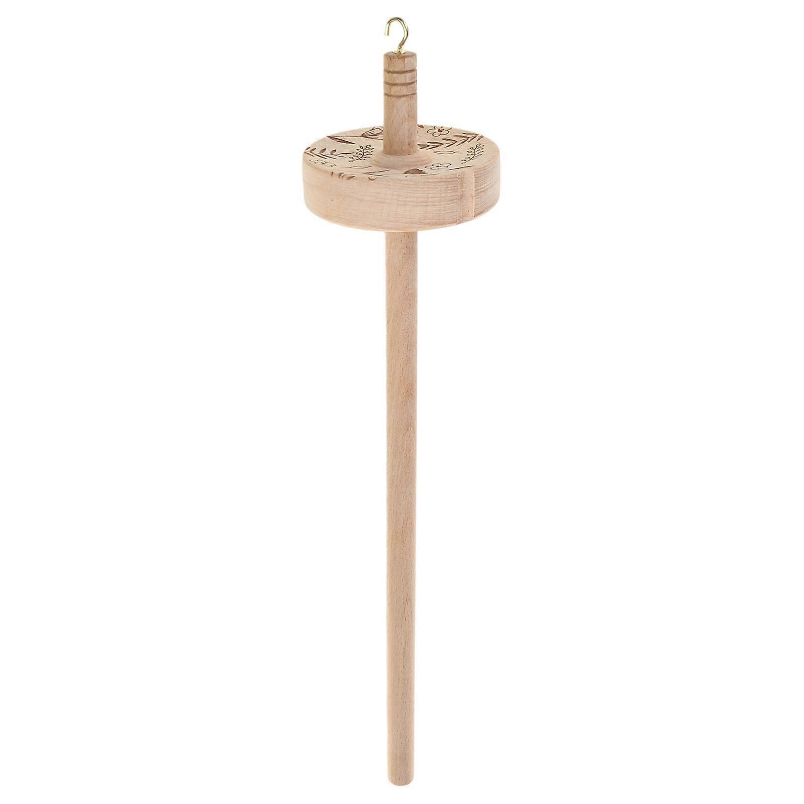 Wood Drop Spindle Top Whorl Yarn Spinner Wheel Tool Yarn Wool Spinner Tool for Enthusiasts Yarn Making Sewing Project