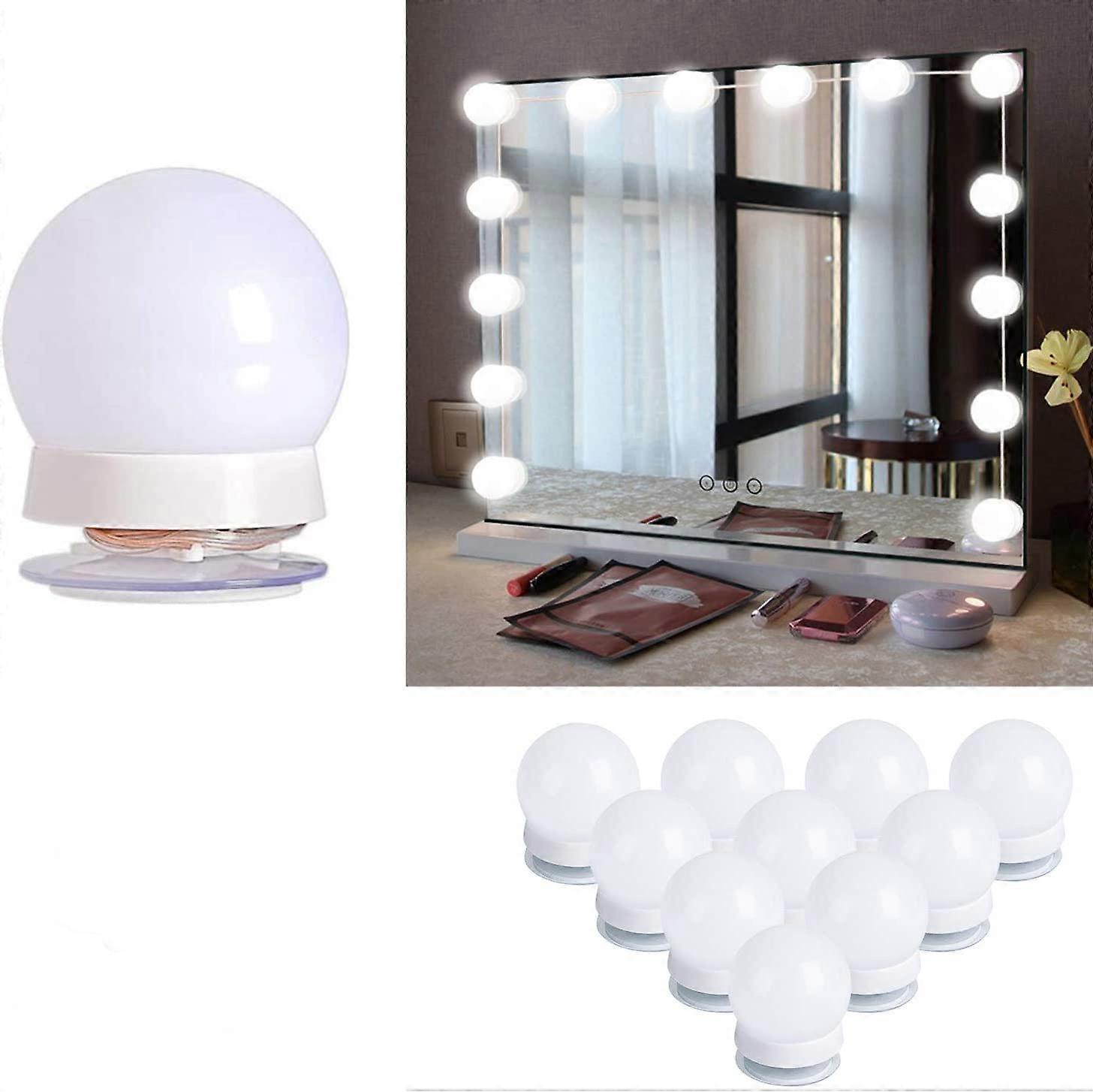 Hollywood Makeup Mirror, Adjustable Brightness, Dimmable LED Bulbs