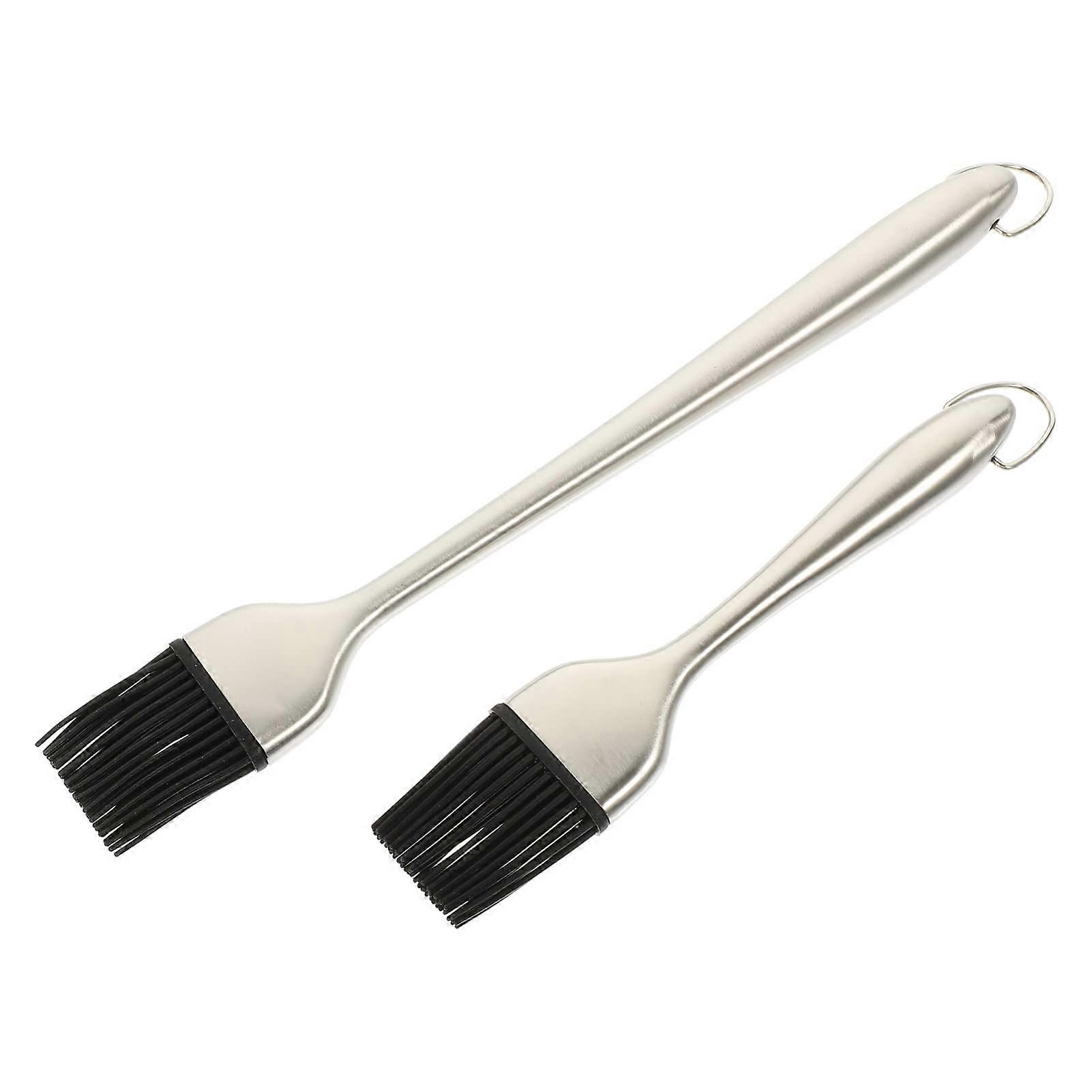 Silicone Grill Brushes for Grilling and Baking - Set of 2, Non-Stick, Heat Resistant, Easy to Clean