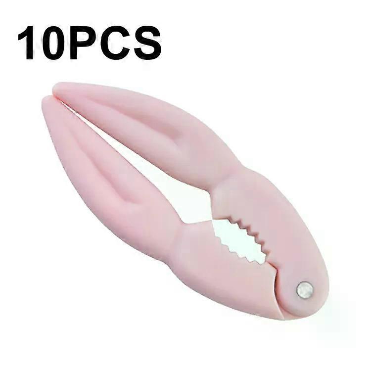 Plastic Walnut Clips-10 PCS Nut & Crab Claw Shellers (Pink) Pink