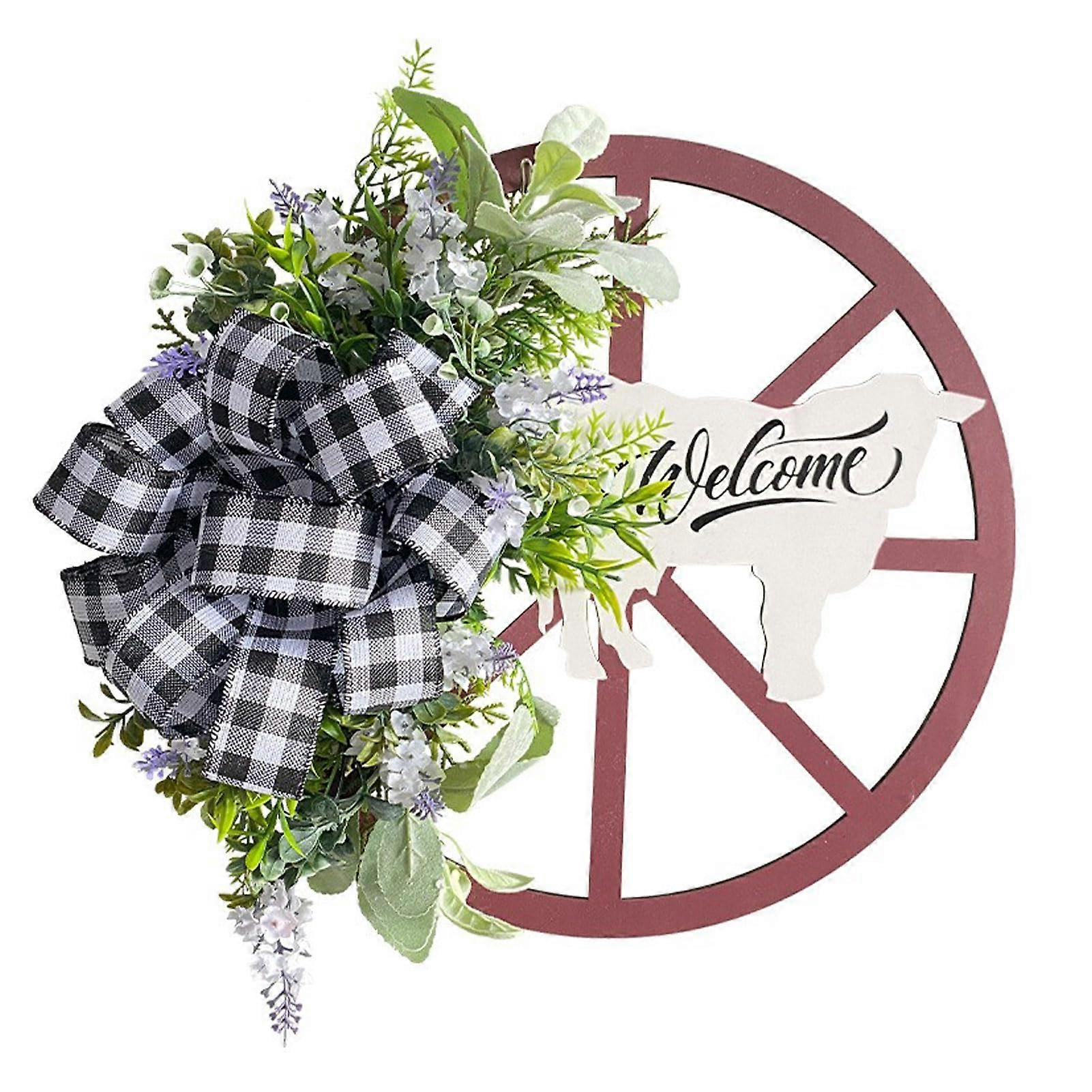 Artificial Flower Wreath for Front Door Wall Tree Decoration