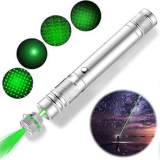Teaching Flashlight with USB Portable Remote Rechargeable Flashlight Green Light Multi-Function Small Flashlight Super Bright Suitable for Outdoor and