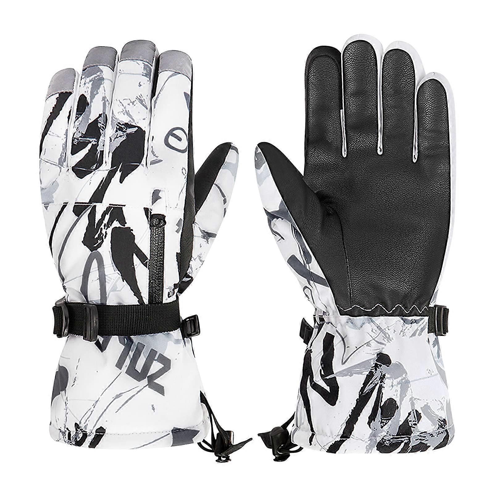 Winter Gloves Toddler Boy With Zip Pocket Touch Screen Compatible Snow Ski Gloves For Walking