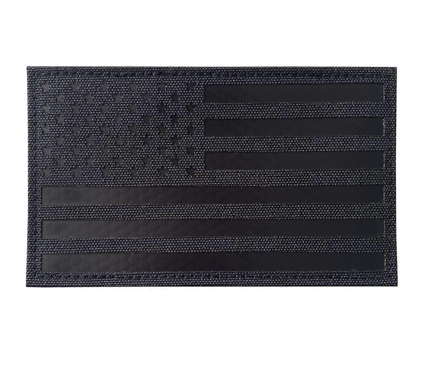 American Flag Patch, 3x5 Inch Large Infrared, Tactical Vest Patch With Hook And Closure Backing
