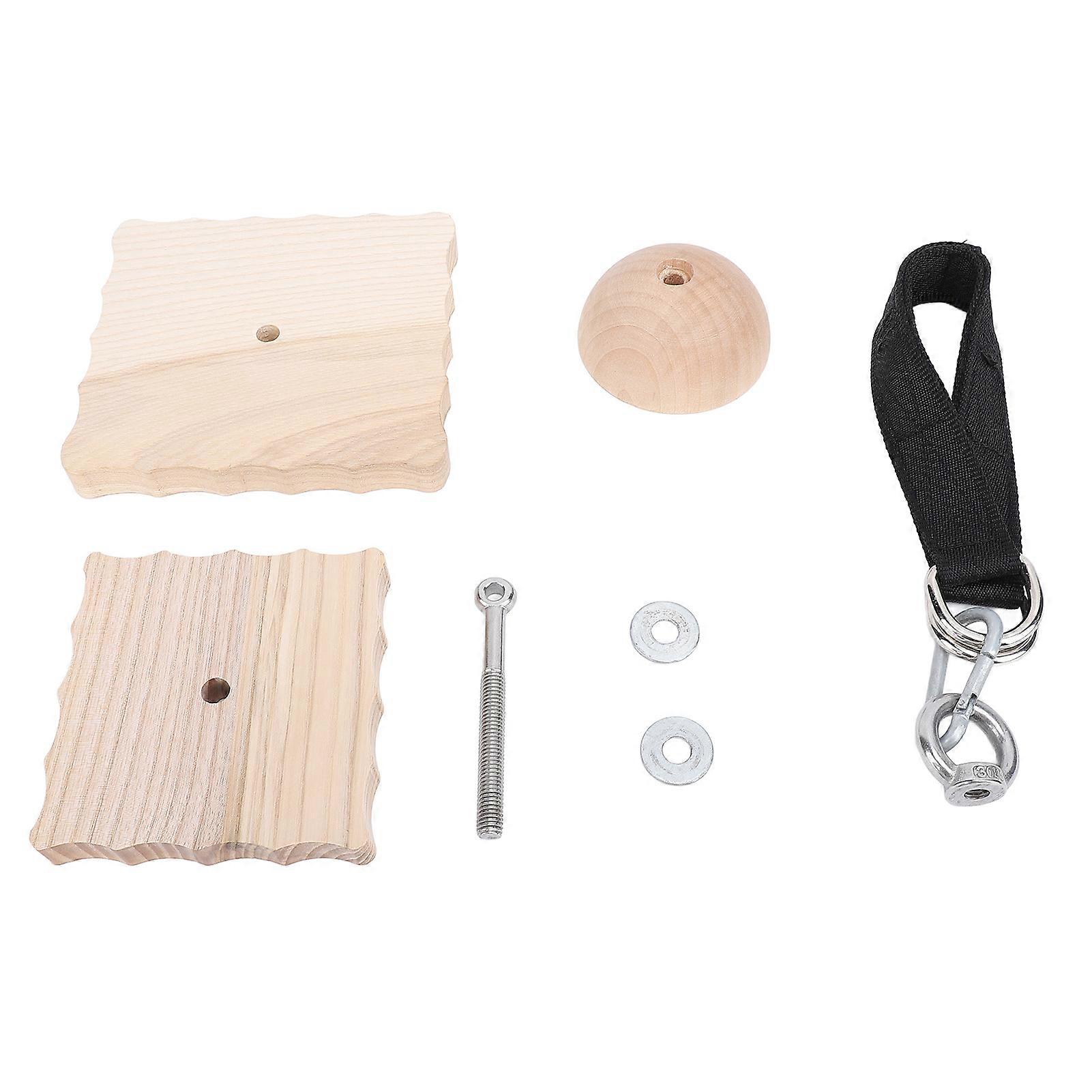 Hand Forearm Finger Exerciser DIY Wooden Pinch Block for Pull Up Rock Climbing Grip Strength Training