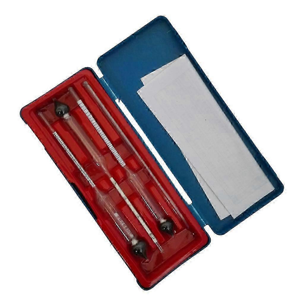 3Pieces Professional Concentration Meter, Digital Refractometer for Salinity Alcohol Brix Testing, Lab Industrial Use