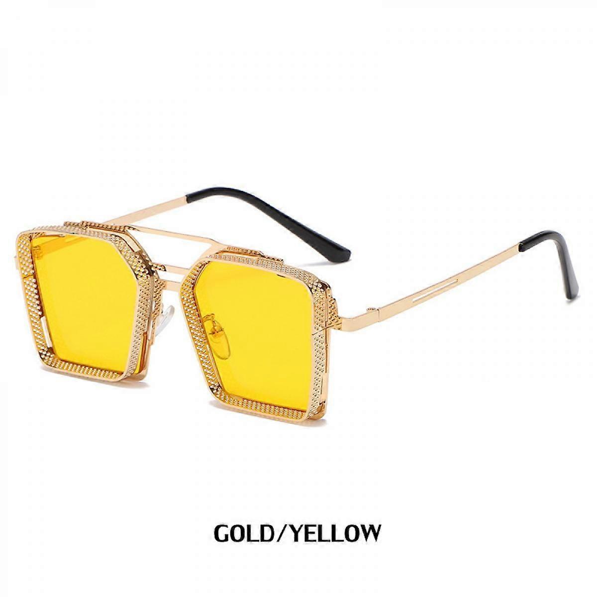 Square Oversized Sunglasses for Women Men Flat Top Fashion Shades