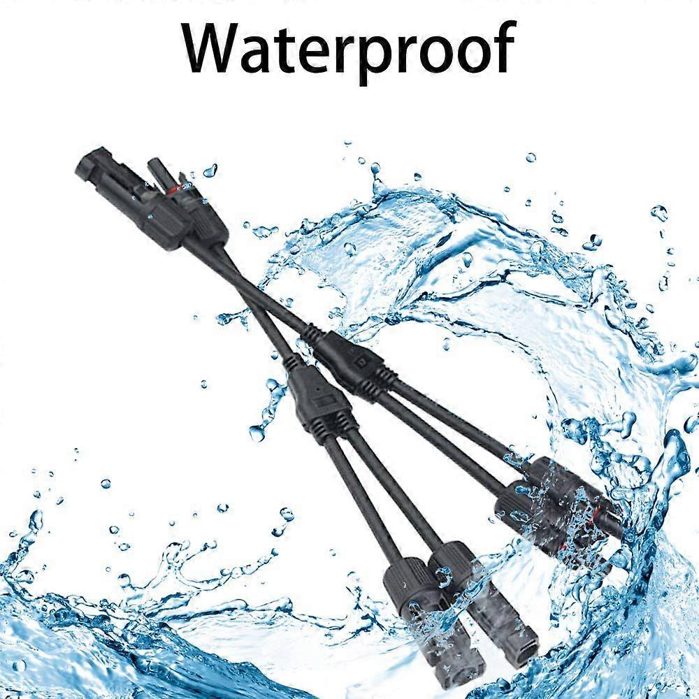 1 Pair Solar Panel Cable Connector Professional, Y type (1 to 2 branches), saved, for Solar Panel Photovoltaic System