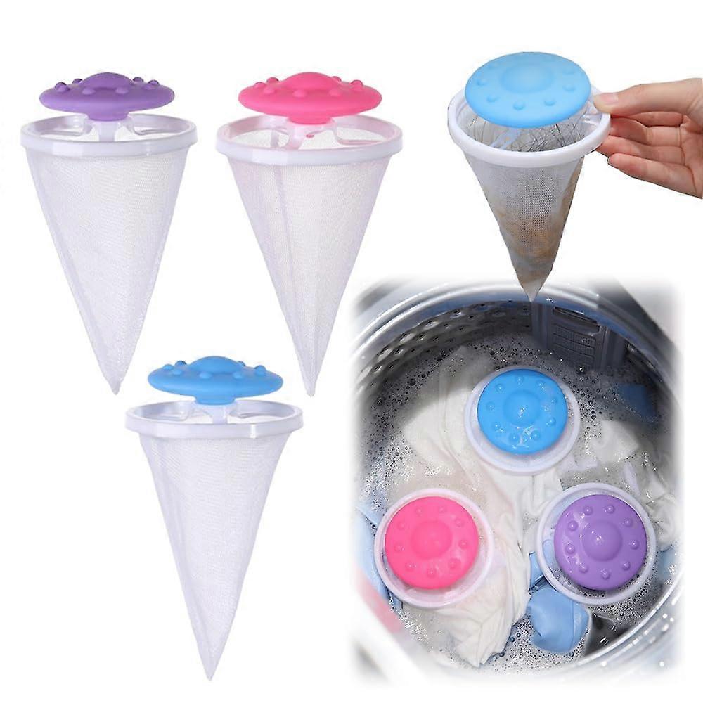 Floating Hair Filtering Mesh Removal For Washing Machines Reusable Mesh Pet Hair Catcher All-Models Compatible
