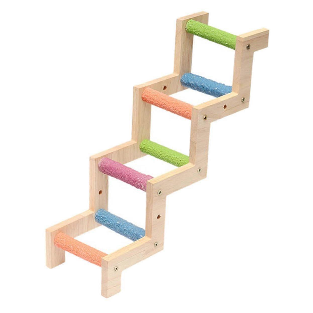 Parrot Toys Ladder for Cage - Small Climbing Ladder for Parrots, Conures, and Birds - Random Color Bird Grinding Toy