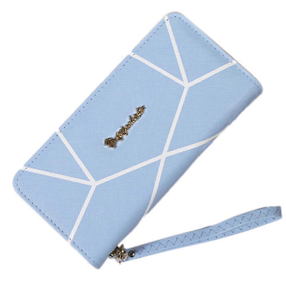 Dame Pung Cluth Armbånd Håndledsrem Lang Pung-blå