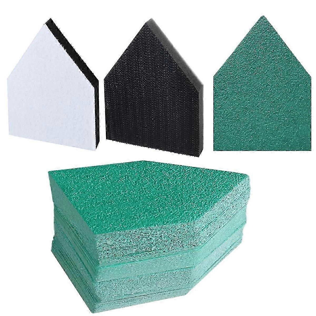 80 件细节砂纸和 2 个垫适合 M12 燃油砂光机 - 60/120/180/240 砂砾重型挂钩和 L