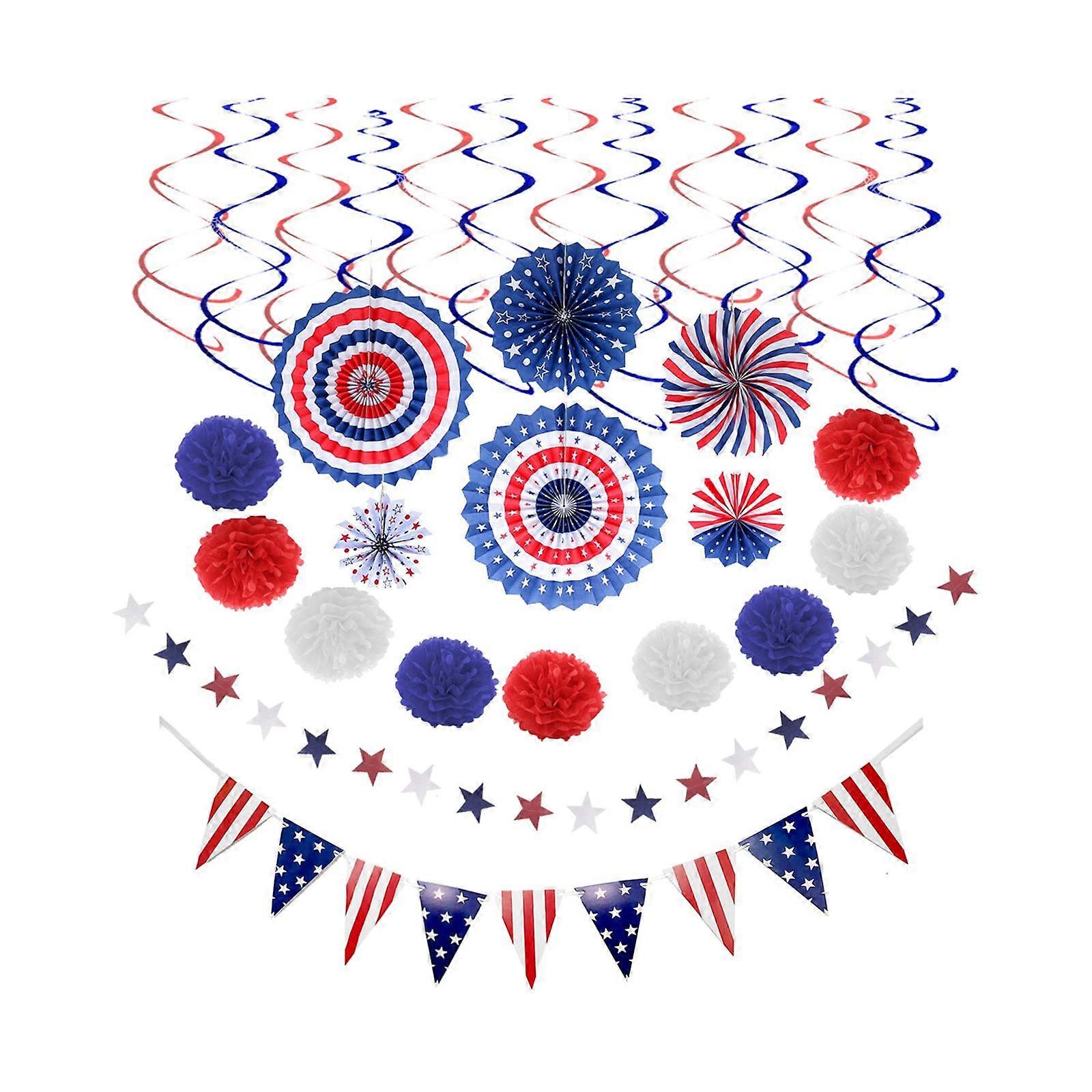 Patriotic Decorations Set Independence Day Party Decor