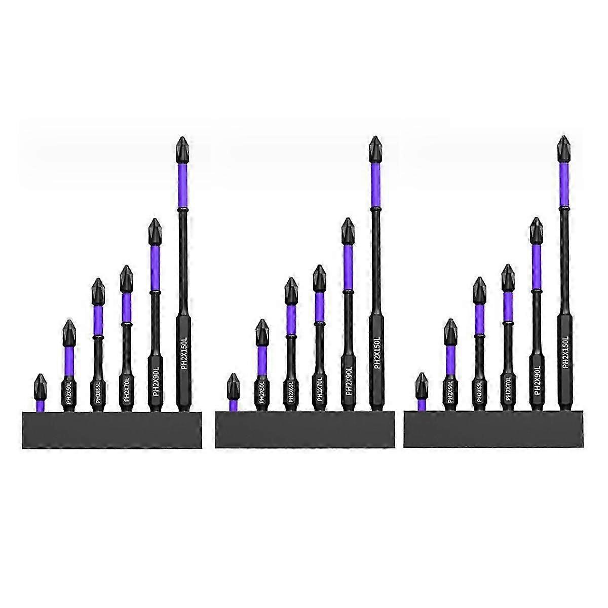 D1 Anti-Slip and Shock-Proof Bits Screwdriver Bits, High Hardness and Strong Magnetic Bit, Super Strong Screwdriver 3Set-JC
