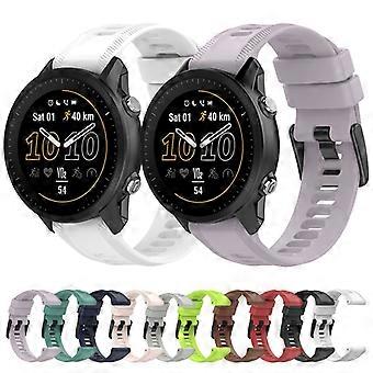 Pour Garmin Fenix 6 Pro GPS 22mm Bracelet de montre en silicone de couleur unie