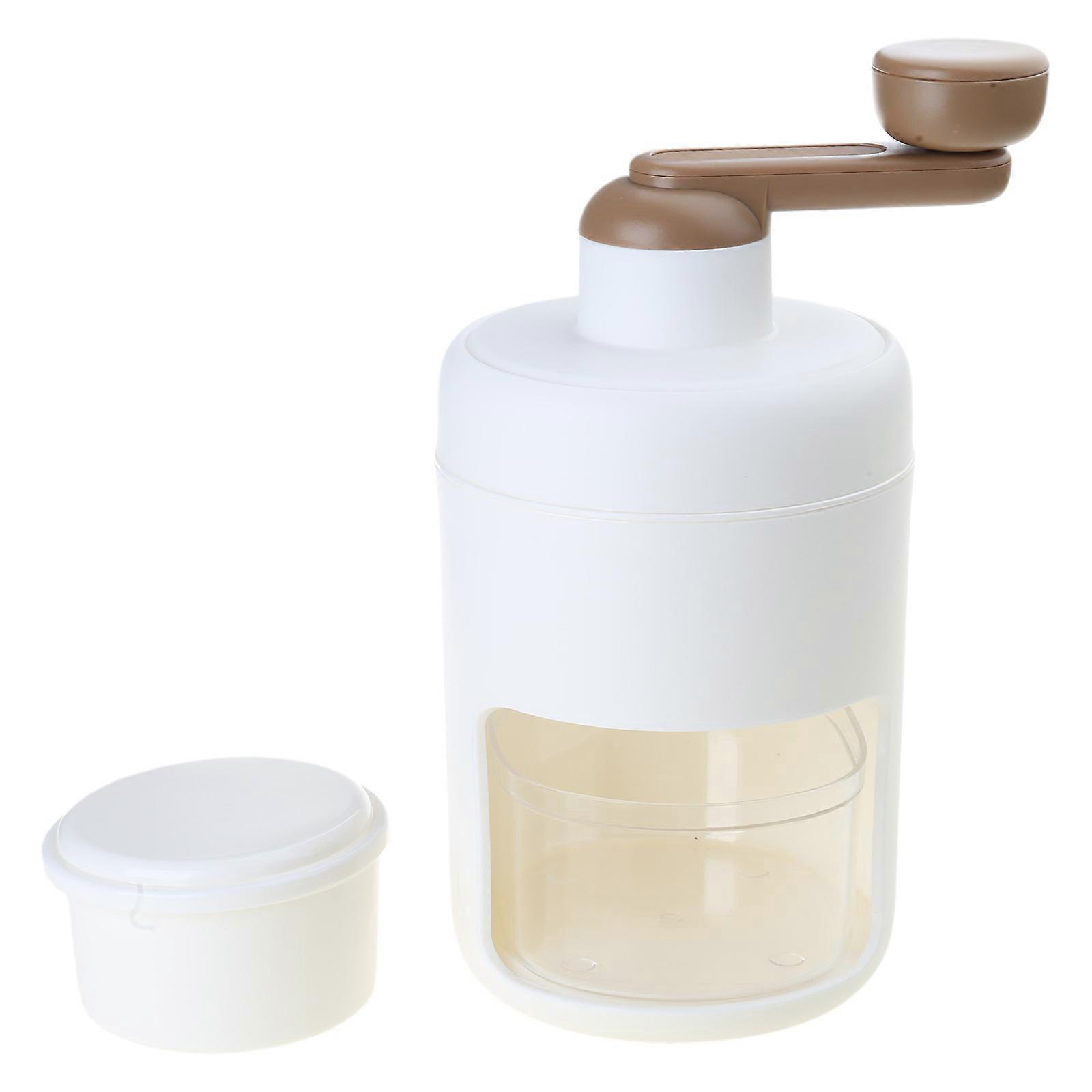 Portable Manual Ice Crusher Convenient Ice Crushing Machine Manual Shaving Ice Machine Plastic Texture for Cocktails