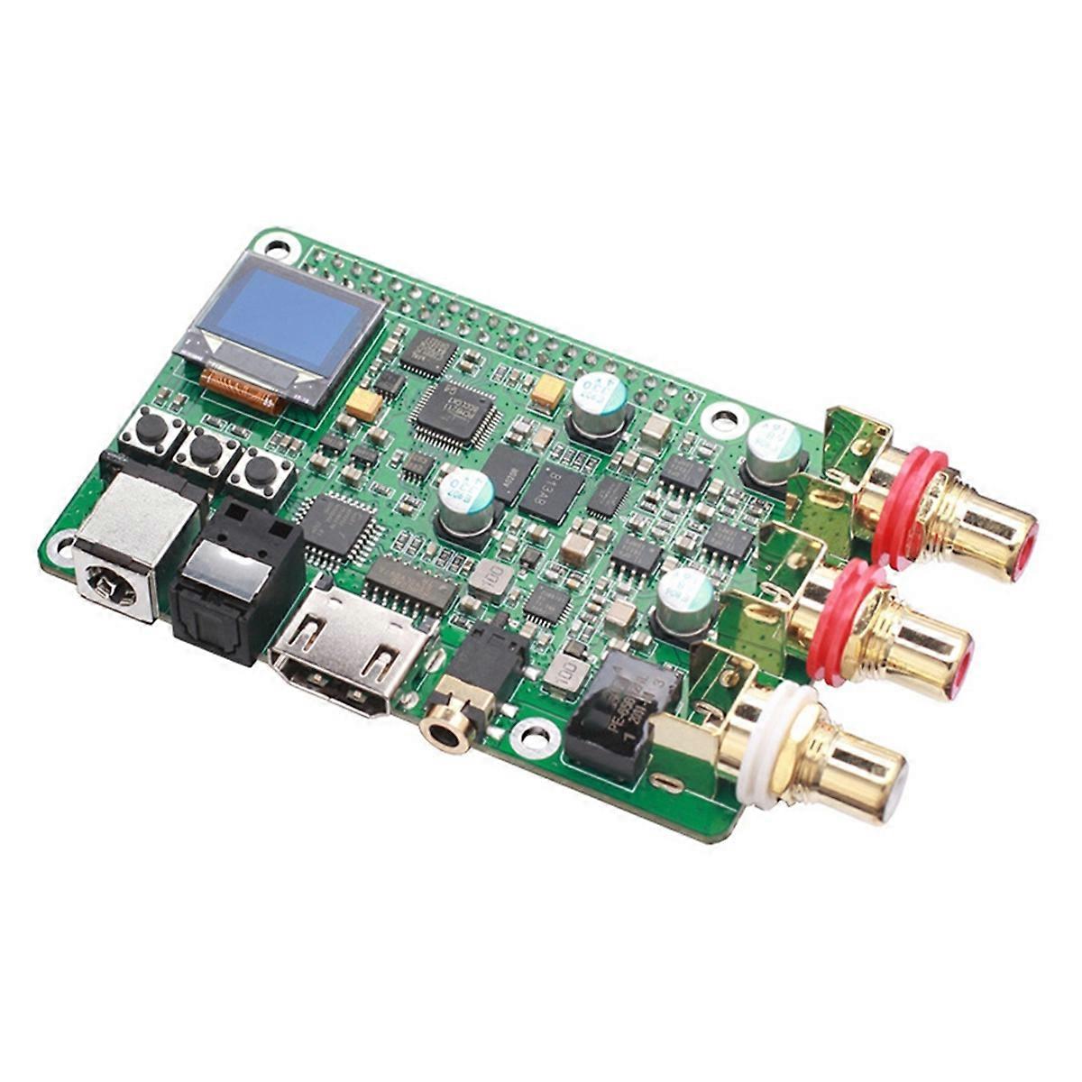 For ES9038Q2m Decoder Board HiFi Audio, Coaxial, Fiber, I2S, Analog Output Supports 768K 32Bit, DSD