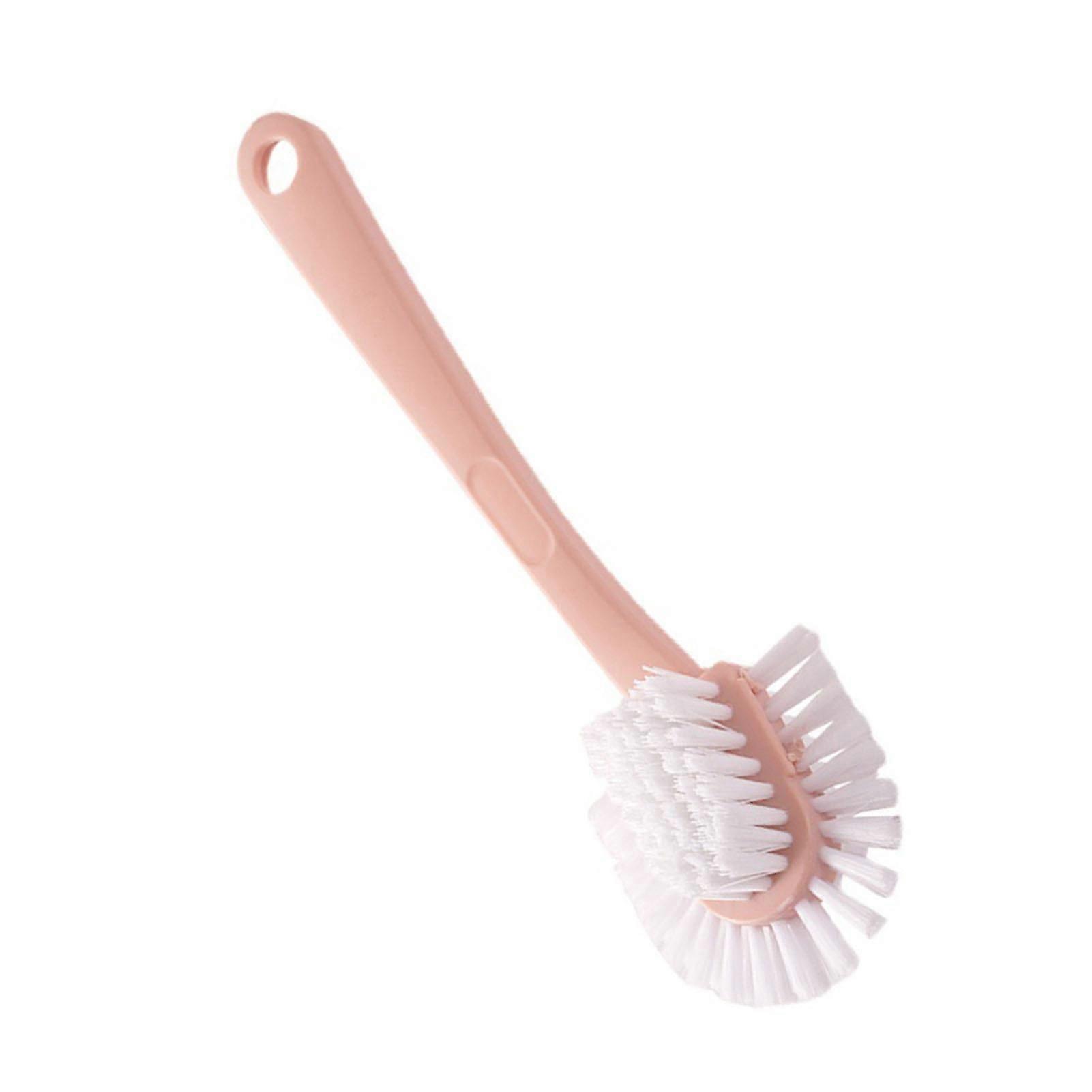 Brosse de nettoyage de chaussures double face, poils doux et durs, brosse à linge pour baskets avec long manche pour le ménage