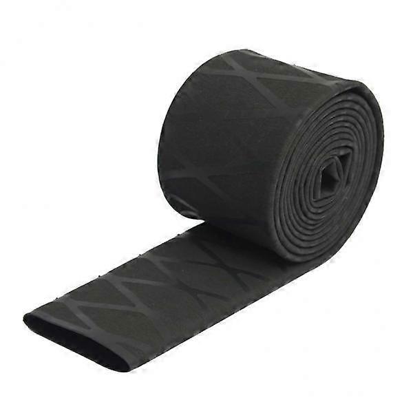 2xノンスリップテクスチャードXチューブ熱収縮チューブ釣り竿グリップ22mmブラック