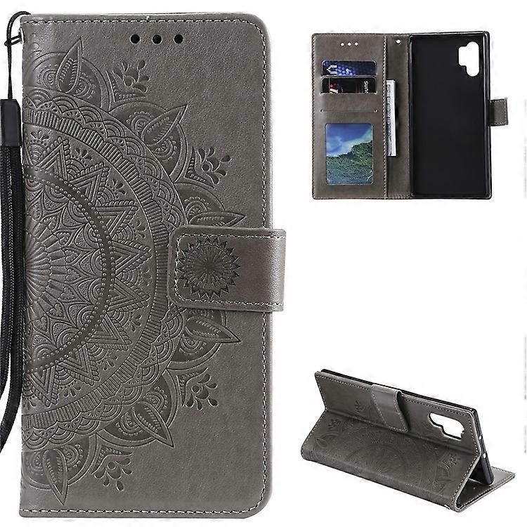 Imprinted Mandala Flower Wallet Stand Function Leather Case with Strap Compatible For Samsung Galaxy A32 5G