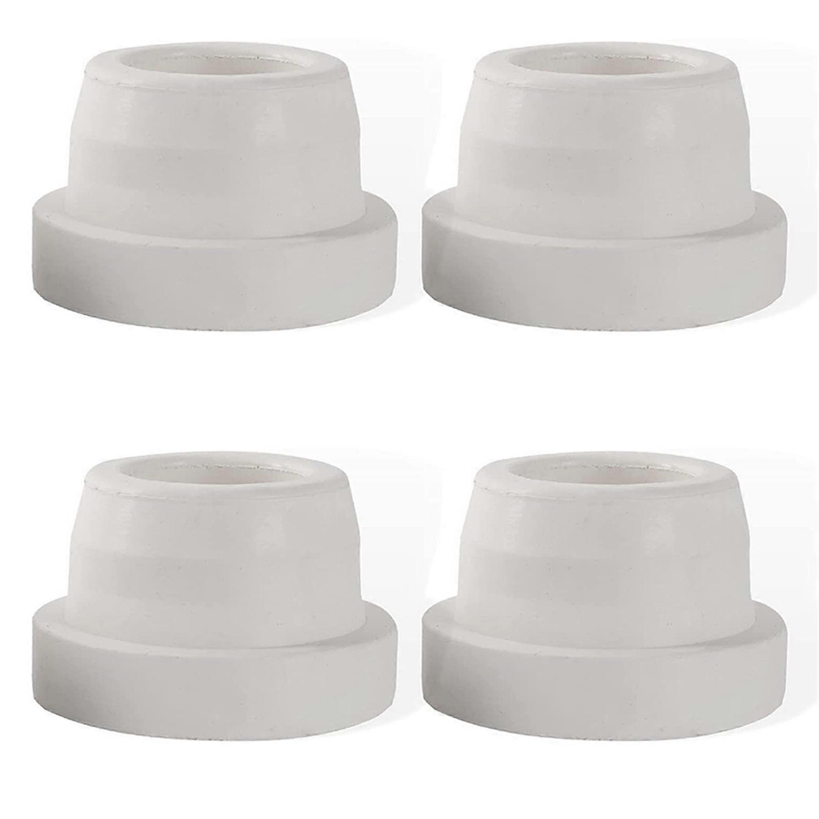 4 Pack Slip Resistant End Covers Rubber Buffer Replacement Accessories Swimming Pool Ladder Rubber Plugs for Pool Ladder