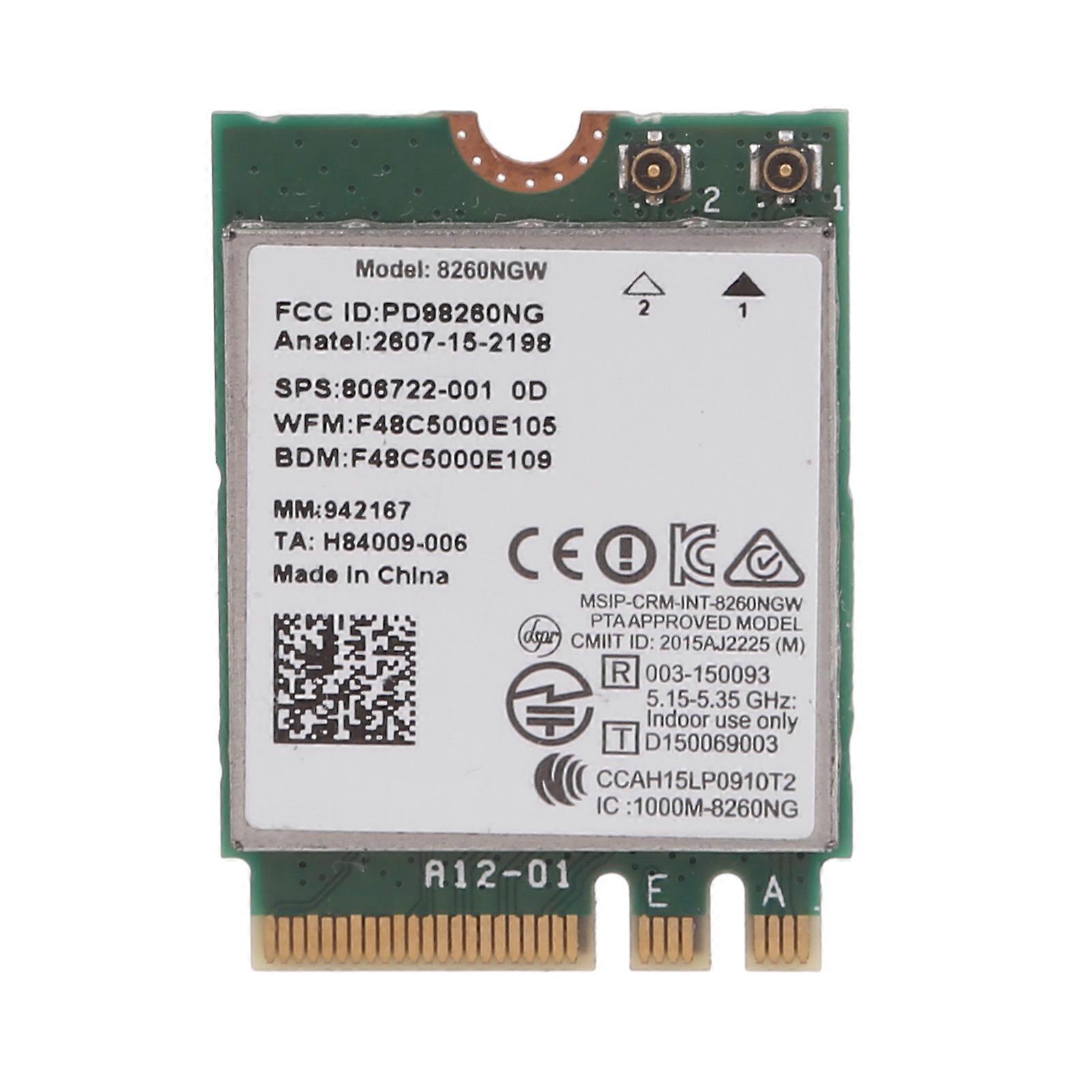 8260 8260NGW DualBand Wireless Card WiFi M.2 NGFF 2230 Interfaces Bluetooth-compatible 4.2 WiFi Card for 8260NGW