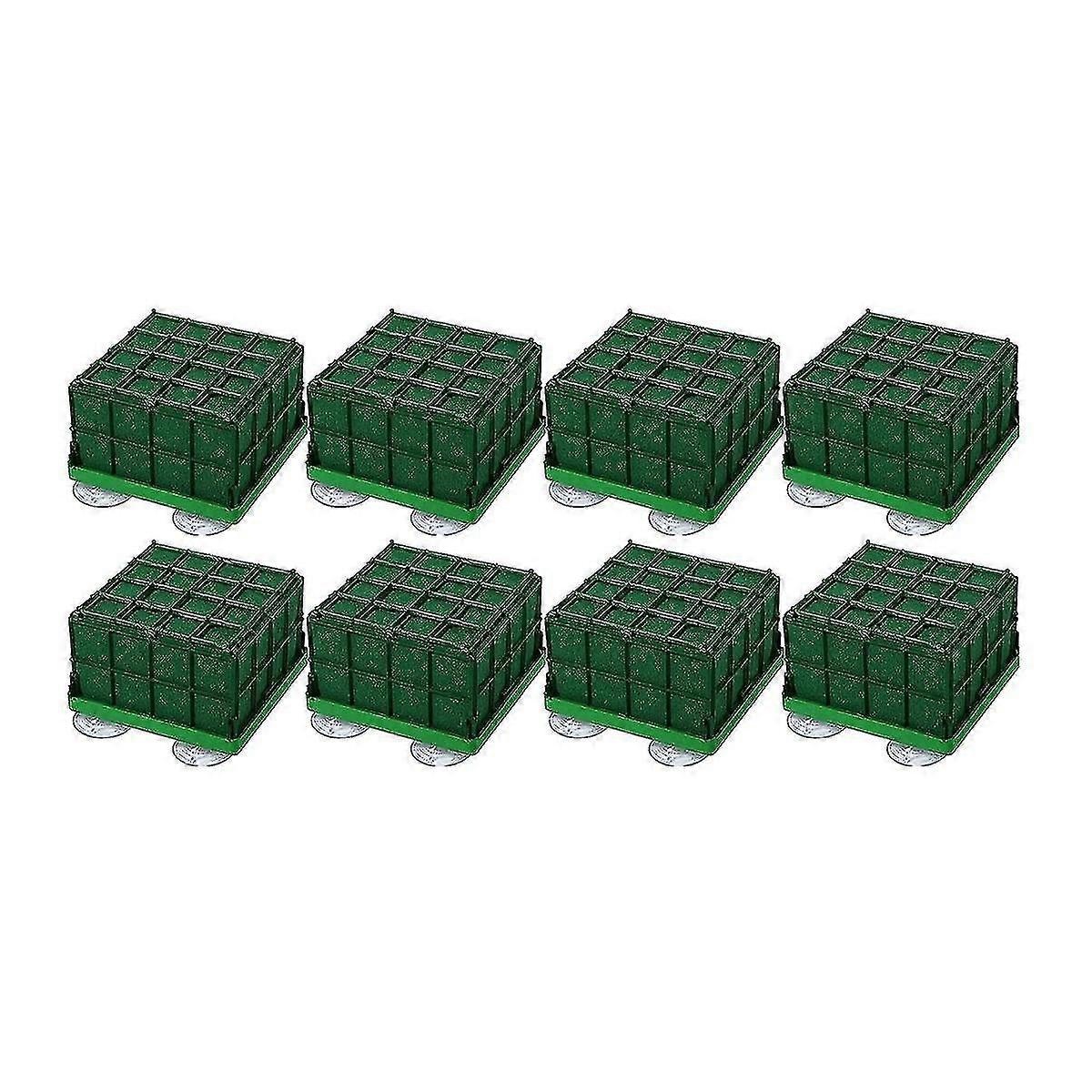 8 Adet Kare Çiçek Köpük Kafes Çiçek Tutucu Düzenlemeler için Yeşil Köpük ile