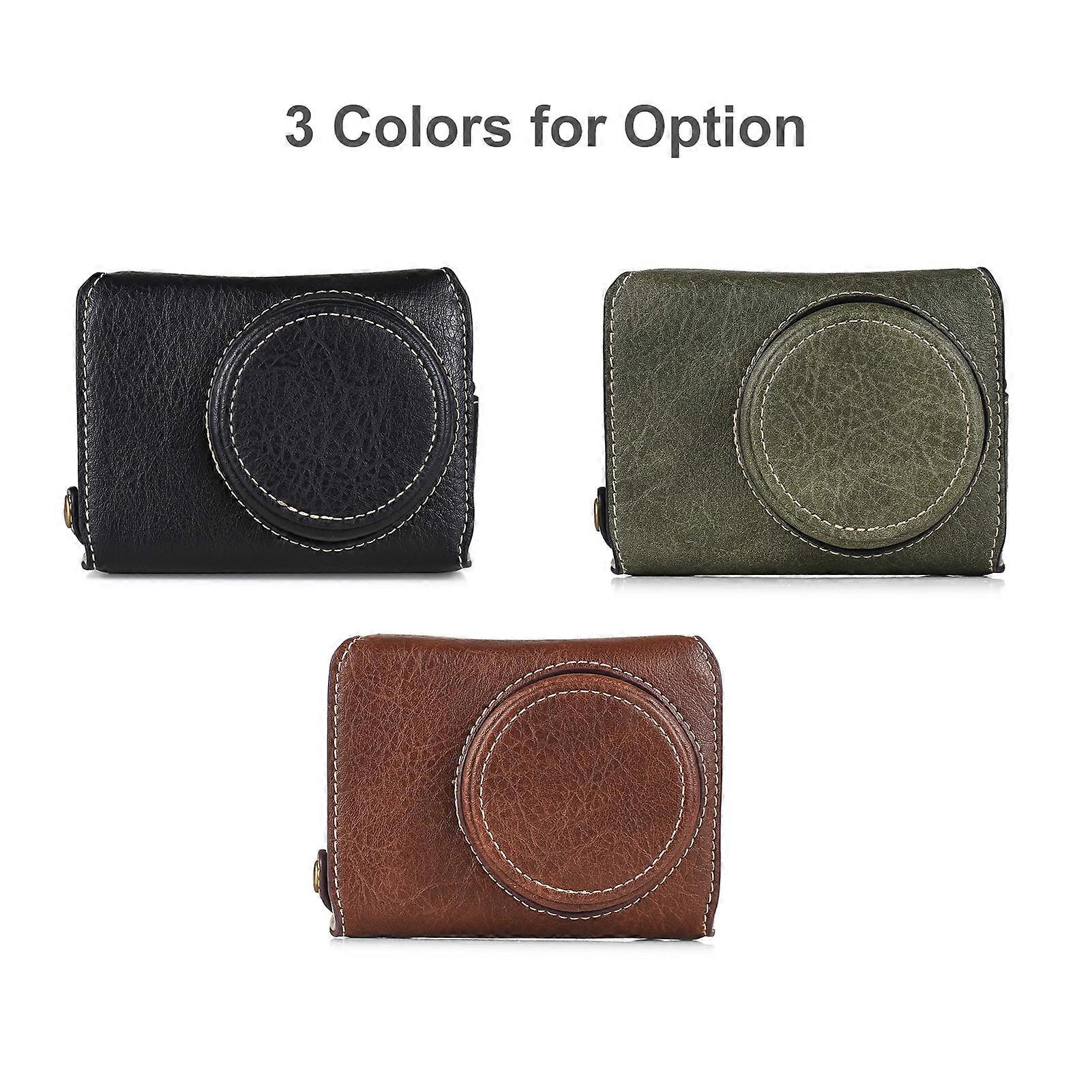 Water-Resistant Camera Bag for Ricoh GR3/GR3X - Durable Leather, Quick Access, Strap