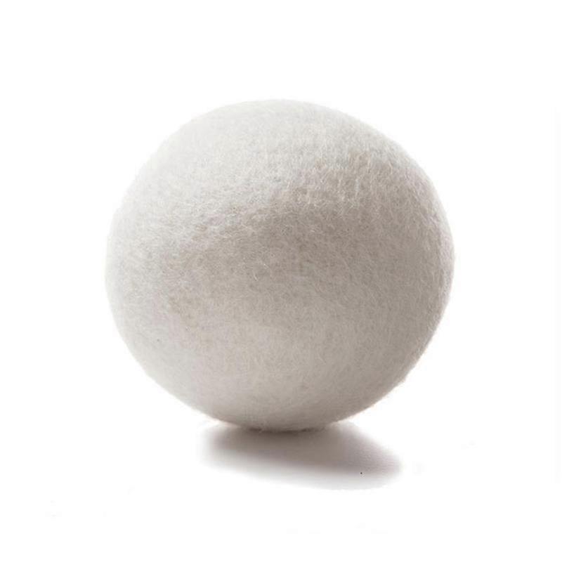 Natural Wool Dryer Balls Set of 6 Reusable Eco-Friendly Fabric Softener Alternative for Quicker Drying and Reduced Static