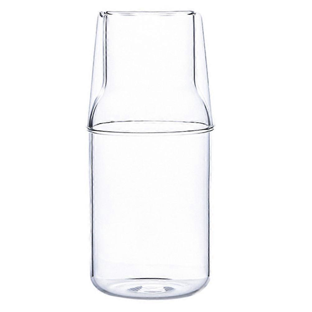 1 set of Cold Resistance Glass Kettle with Cup Juice Storage Kettle Beer Holder