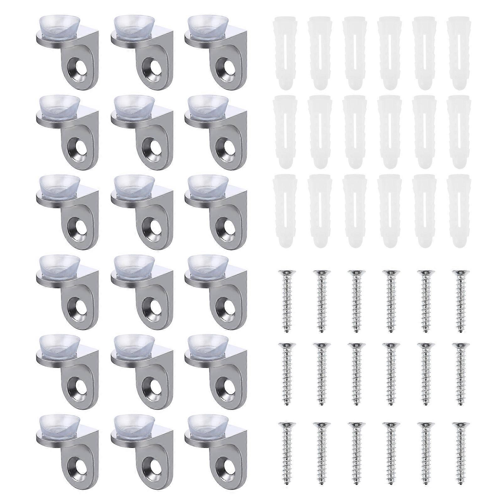 Zinc Alloy Bracket Glass Shelves, with Suction Technology