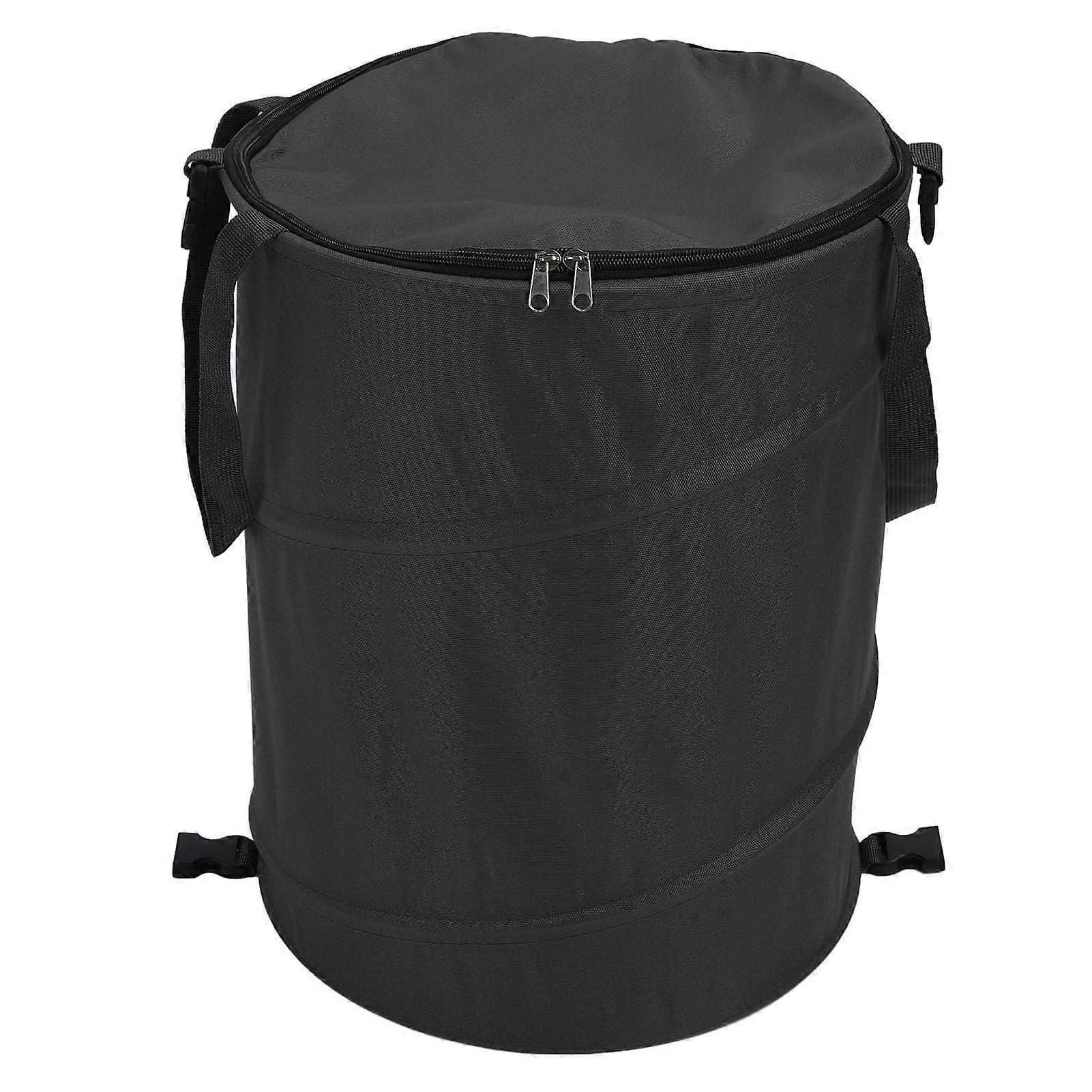 Camping trash can with zipper lid sturdy foldable portable 24 gallons Ref: 1096