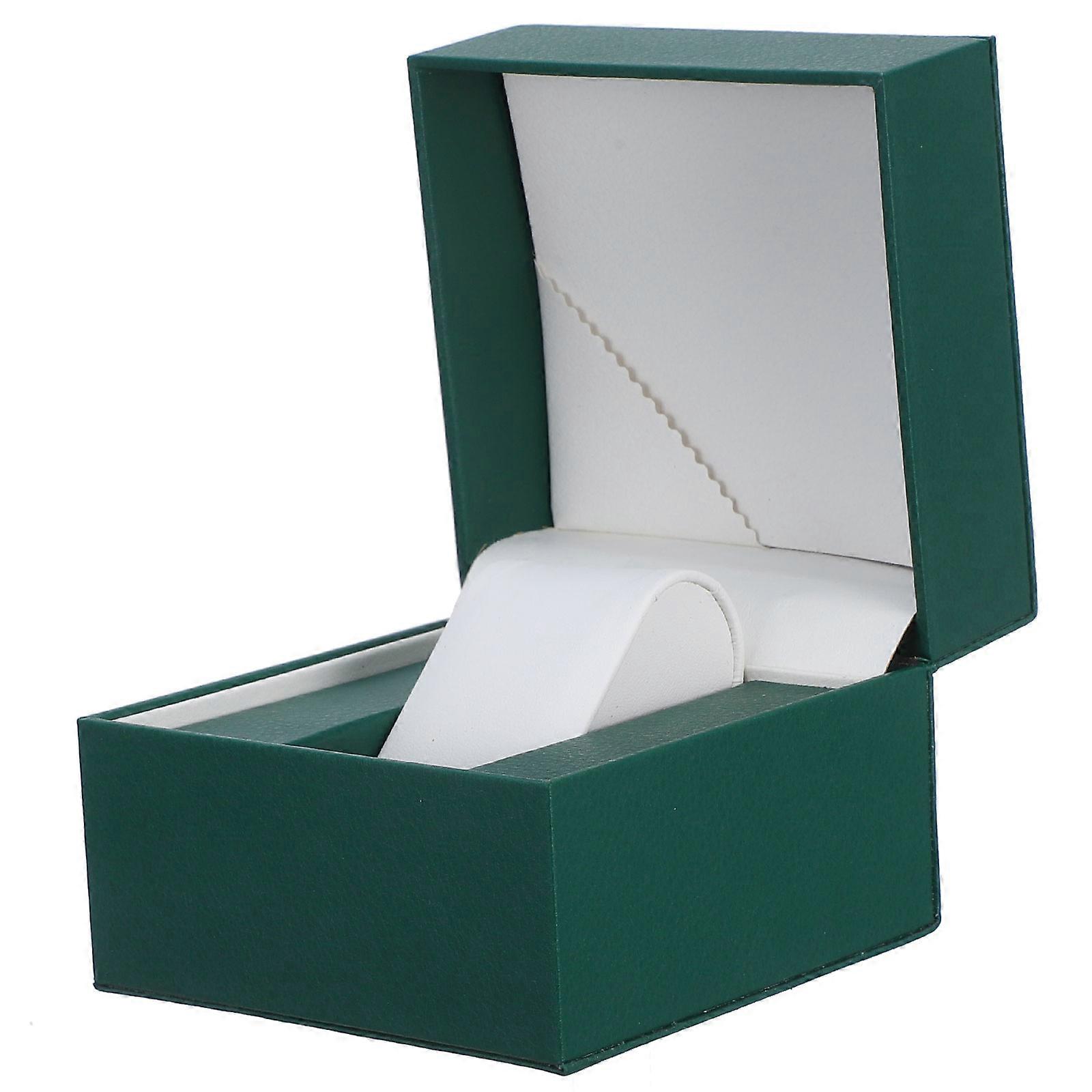 Luxurious Green PU Watch Box for Practical Storage and Display – Durable Organizer with Fine Craftsmanship for Long Term Use