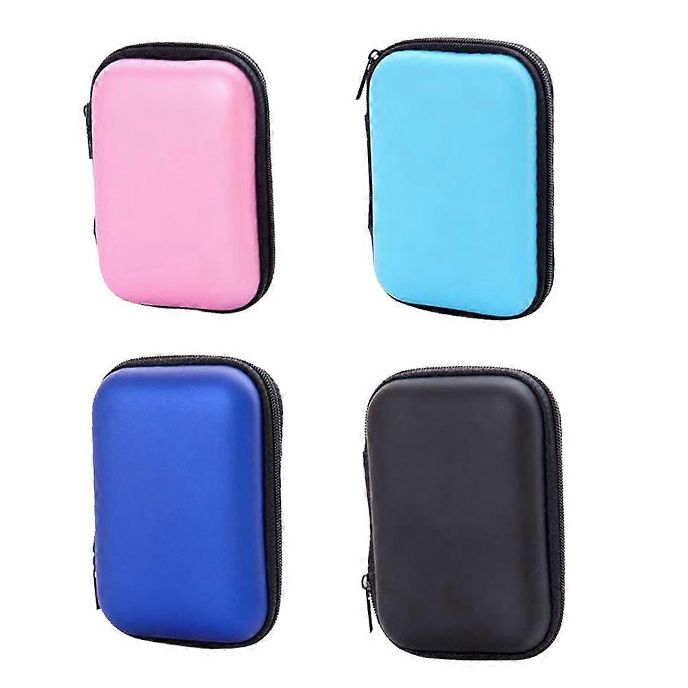 4pcs Wear Resistant Cable Bags & Multi Function Coin Pouches for Accessory Organization – Durable, Random Color Selection