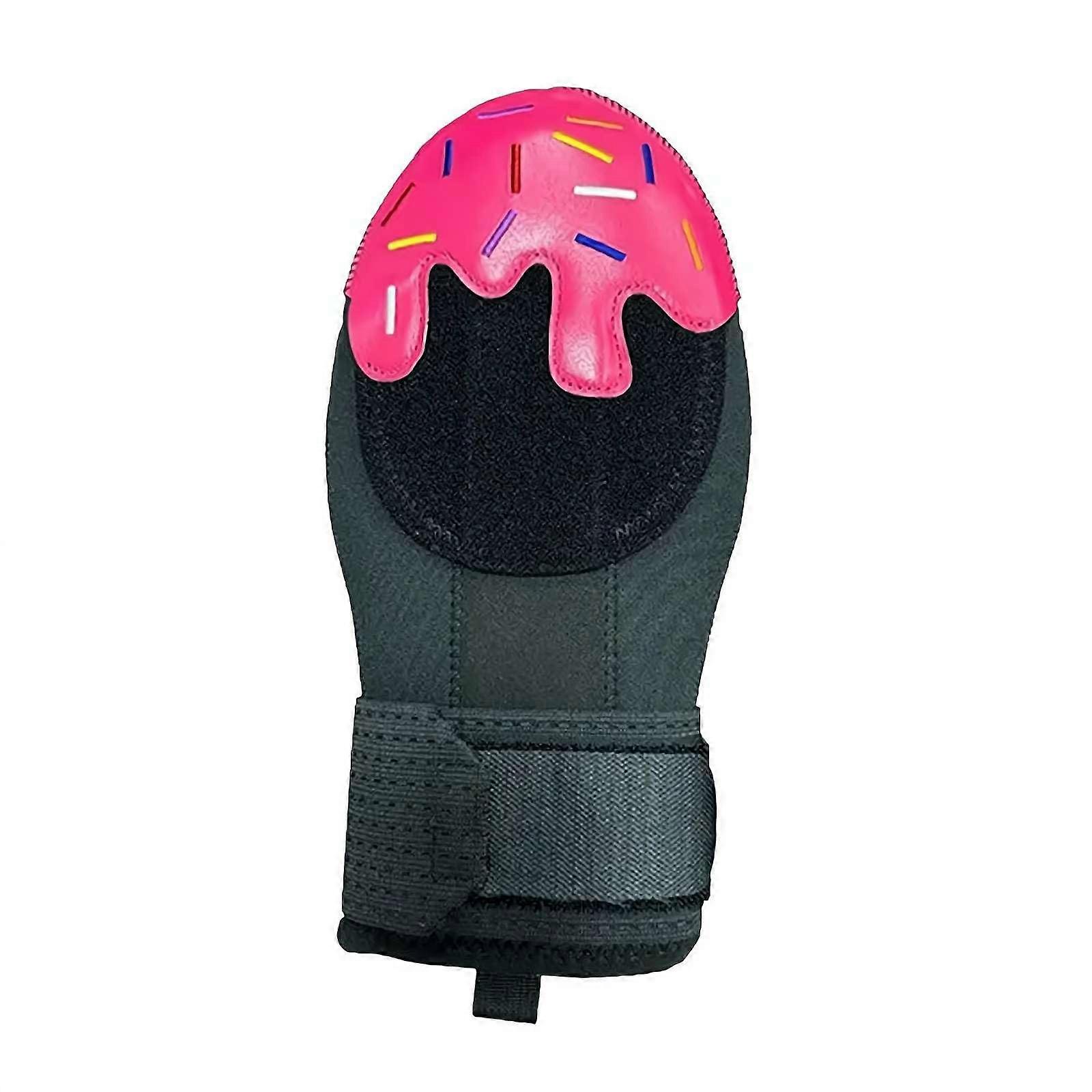 Baseball Shooting Glove Right or Left Handed Universal Youth Adult Size Red with Adjustable Wrist Compression Strap