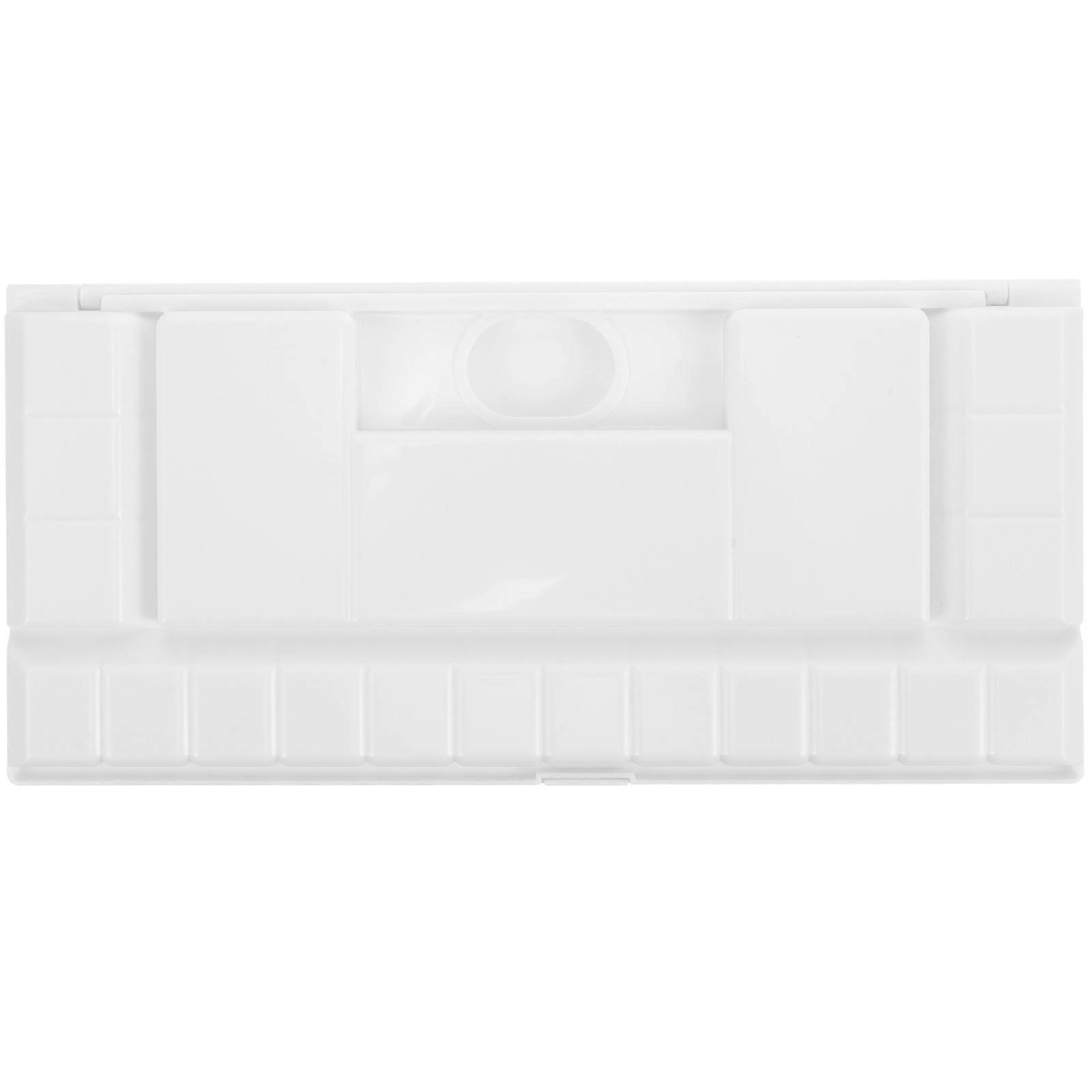 Plastic Watercolor Mixing Box Reusable Pigment Tray Empty Watercolor Plate Paint Box
