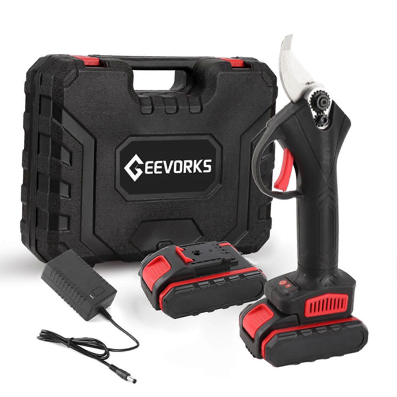 21V Cordless Electric Pruner Pruning Shear Efficient Fruit Tree Bonsai Pruning Branches Cutter Landscaping Tool