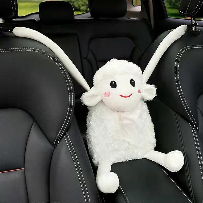 Car Tissue Box Pumping Car with Hanging Car Inner Armrest Box Sun Visor Pumping Box Cartoon Cute Creative Tissue Boxes