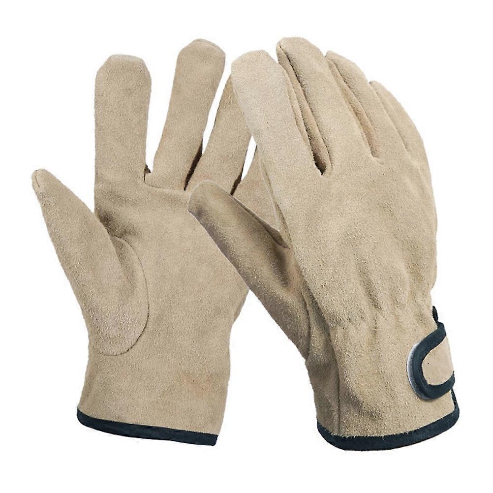 Khaki Camping Gloves for Grill and Barbecue Made of Polyester Lightweight and 1 Pair