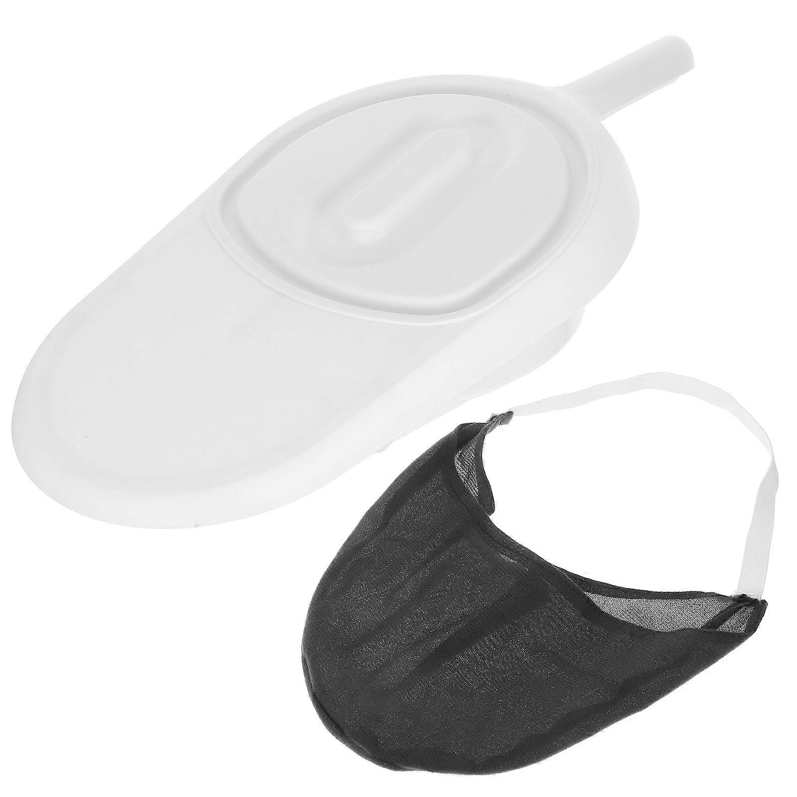 Bed Pan For Elderly Disabled Bowel Care Lidded Design 51.00X24.00X10.00CM PP Material 1Set