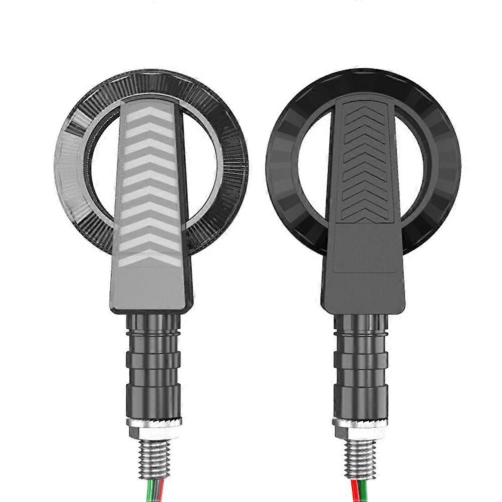 Round Motorcycle Turn Signal Light Universal Indicator Lamp for Motorbikes and Scooters with Dissipation for Enhanced Safety