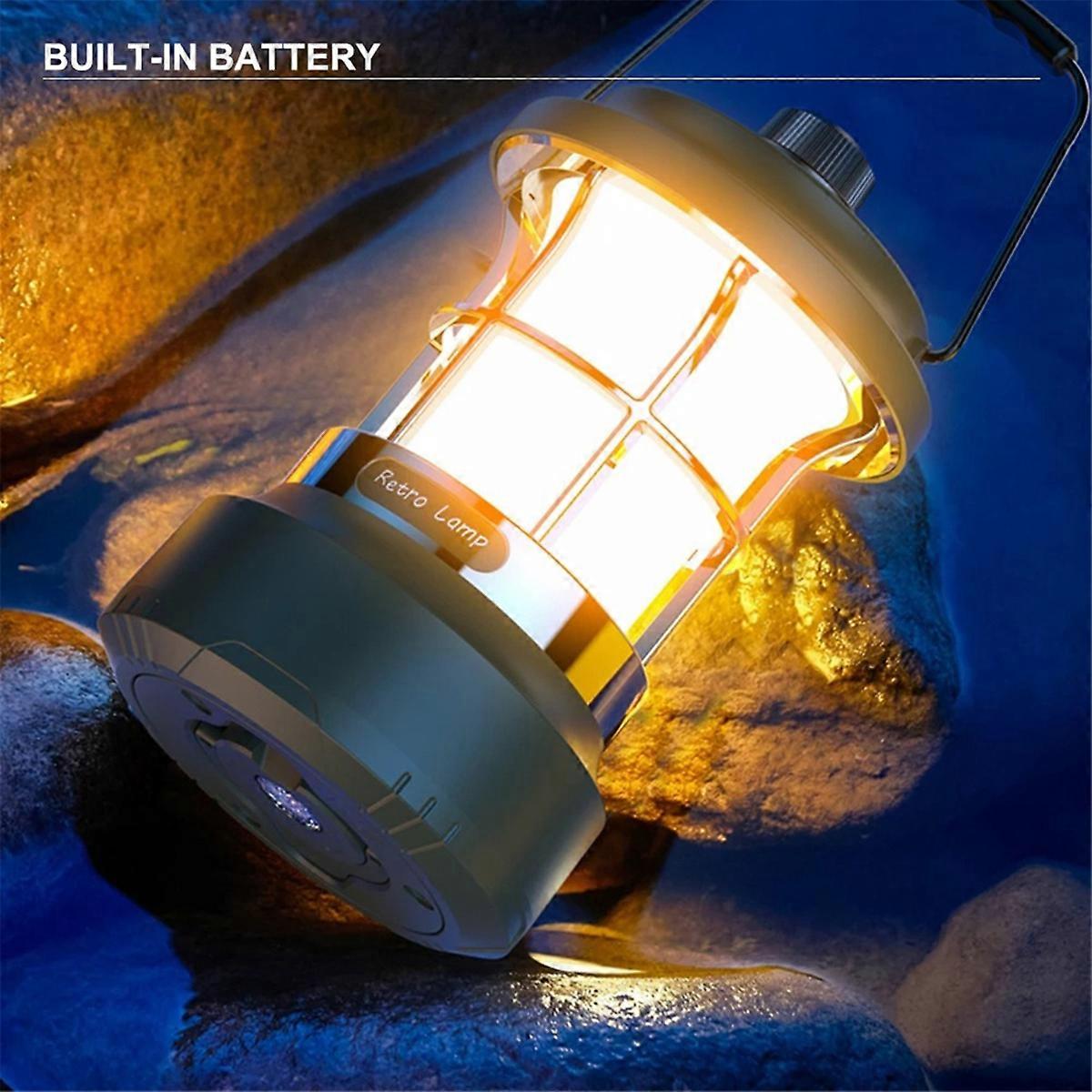 LED Camping Light with RGB Waterproof 15M String Outdoor Hanging