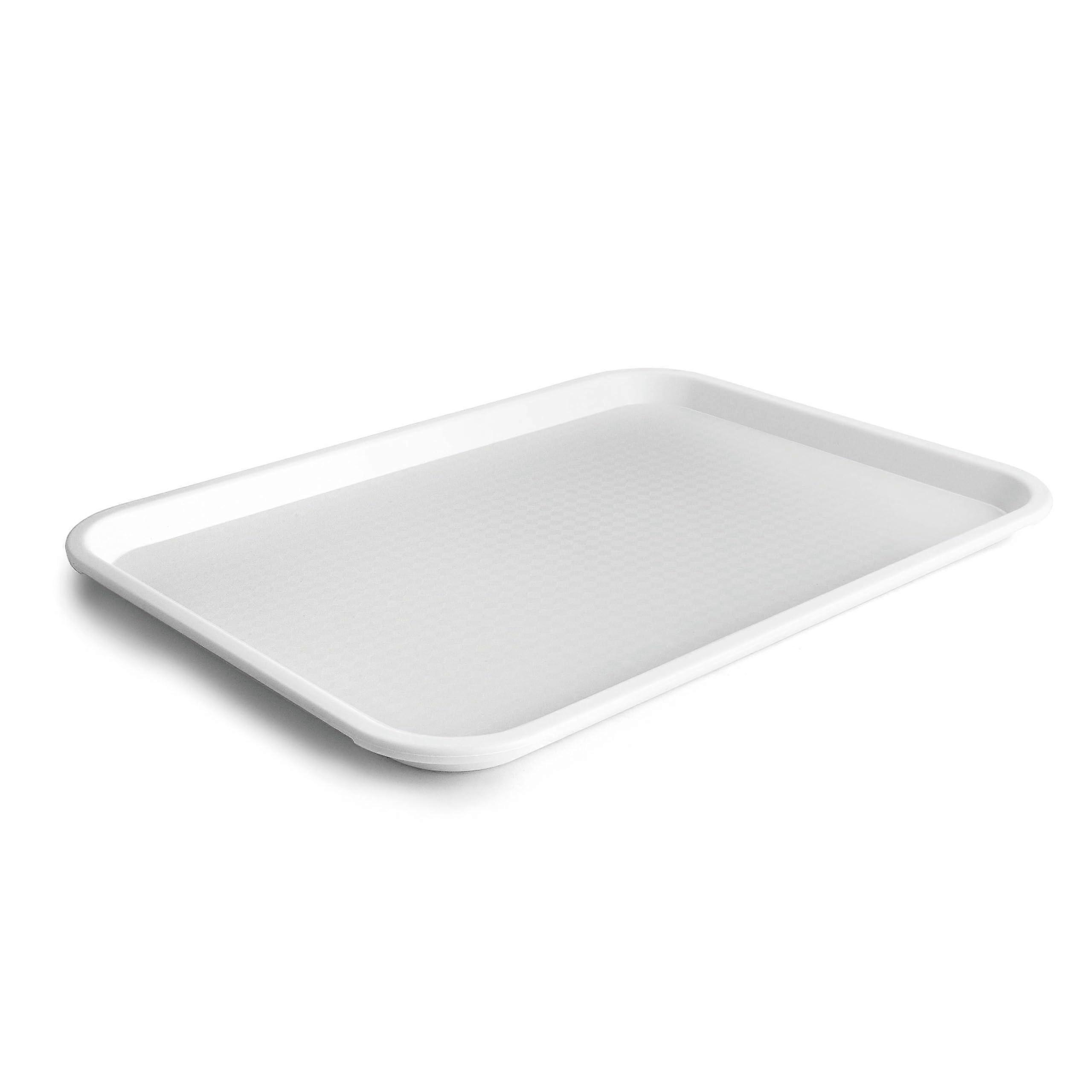 Serving Tray 66996, Polypropylene, BPA-Free, White, 35 X 27 Cm, Stackable, Non-Slip, Dishwasher Safe