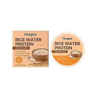 Rice Water Shampoo Bar, Natural Solid Rice Water Shampoo Bar for Hair Growth, Strengthening & Thickening Shampoo for All Hair Types, Paraben-Free & Su