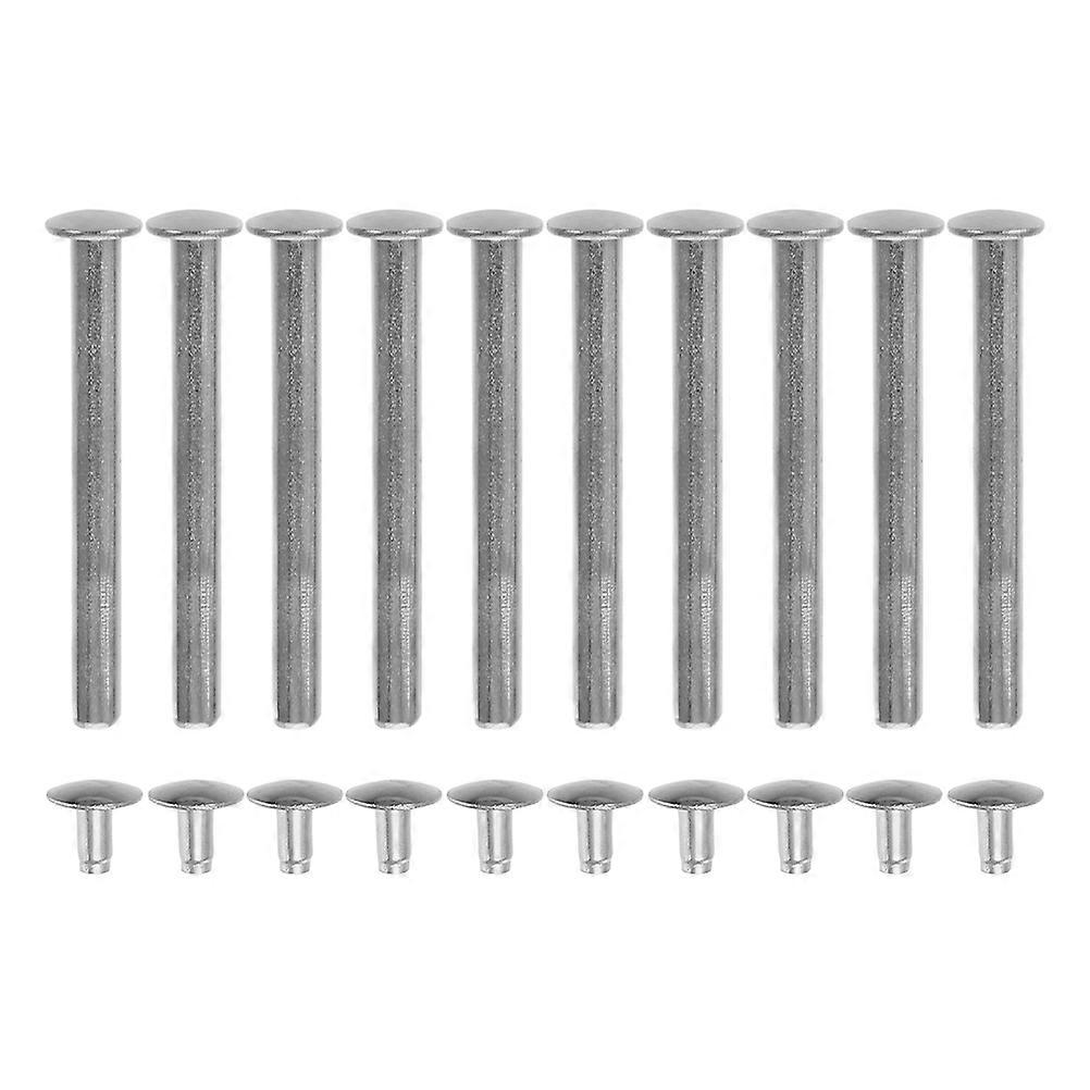 Handheld Fan Replacement Fasteners Silver Rivet And Nut Repair Kit 10Sets