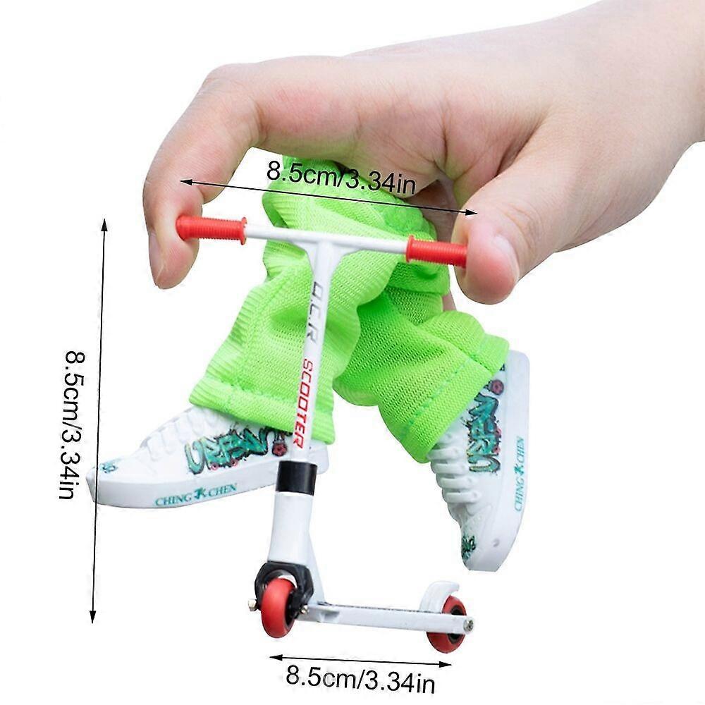 Finger Scooter Set Small Finger Skateboard ROT Rot