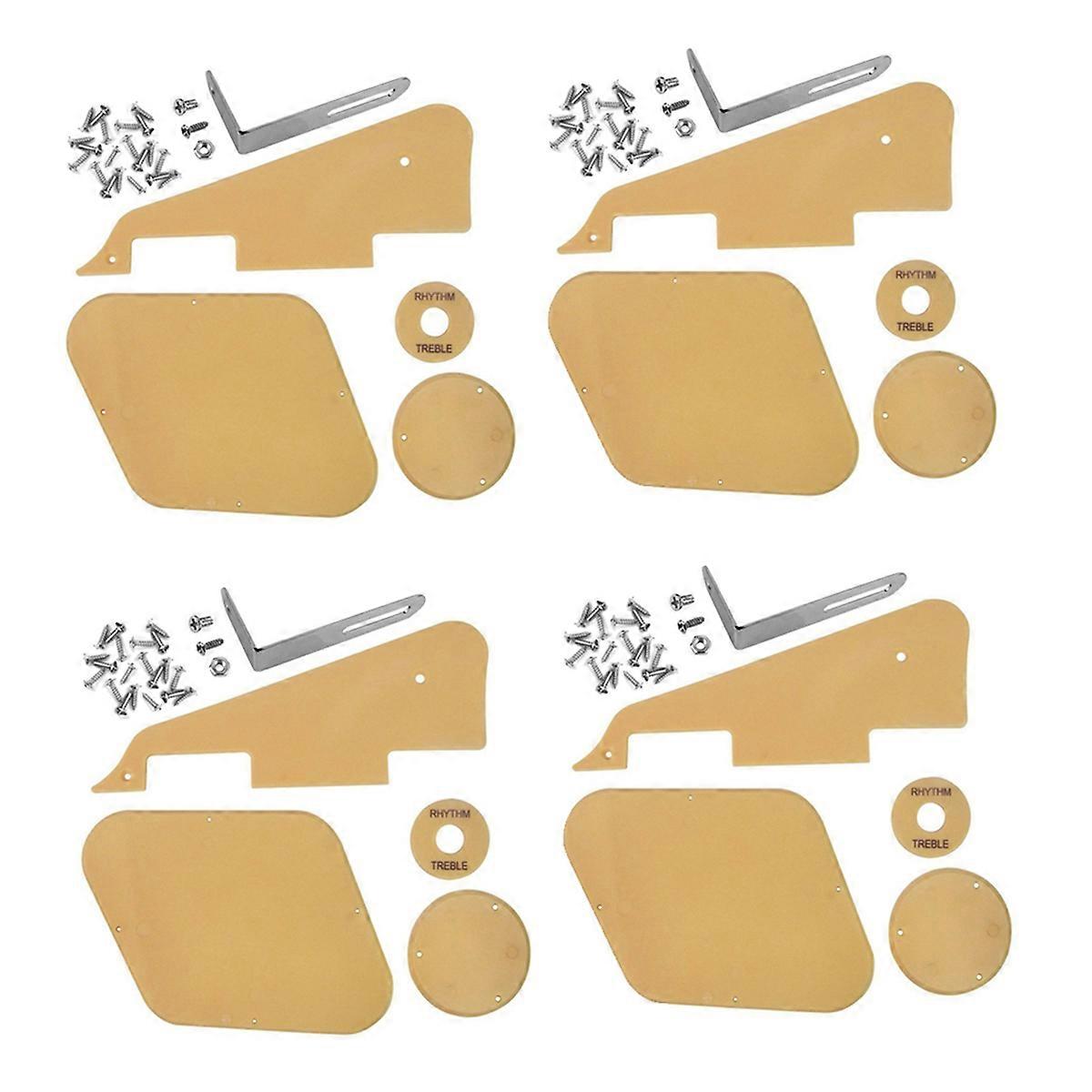 1set Cream Pickguard /Bracket/Screws for LP Style Guitar Replacement