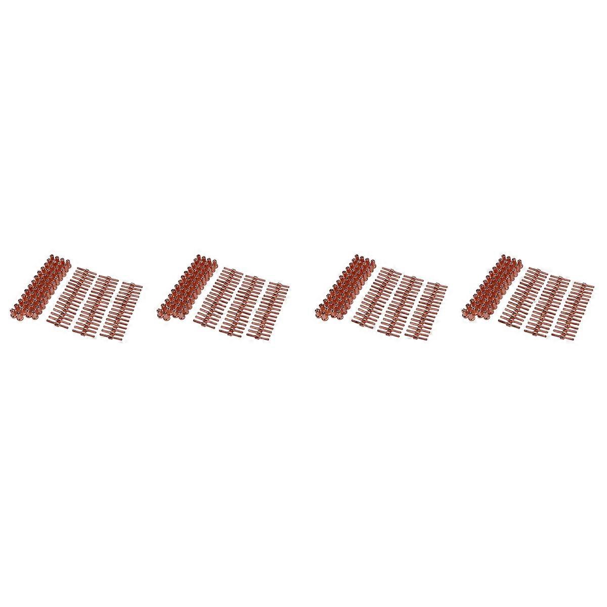 100Pcs Copper Extended Long Plasma Cutter Tip Electrodes Nozzles Kit