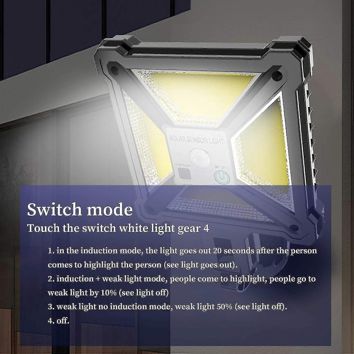 Solar Street Lights Outdoor - IP65 Waterproof, Motion Sensor