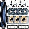 14 Pcs Replacement Parts for Eufy X10 Pro Omni Robot Vacuum Accessories Kit, 1*Main Brush+ 2*Hepa Filters+ 4*Mop Pads+ 3*Vacuum Ba